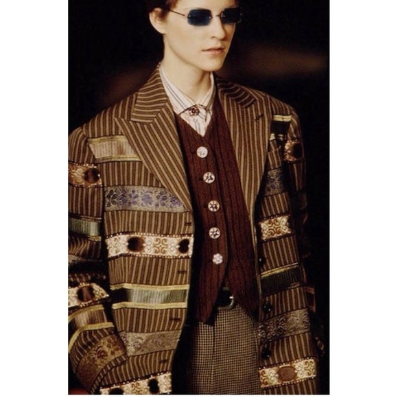 Romeo Gigli Vintage Women’s Striped Blazer from fall 1994 collection size 40 (M) - Picture 2 of 10